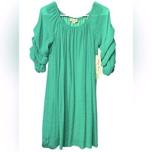 Indigo Rose dress petite 3/4 for women color: green size:S/p
